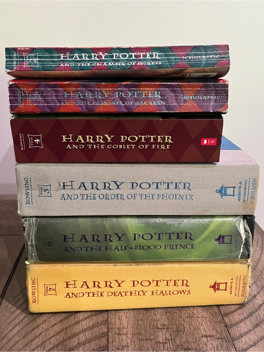 Harry Potter Complete Hardcover 2-7 Book Set 1st American Edition J.K. Rowling